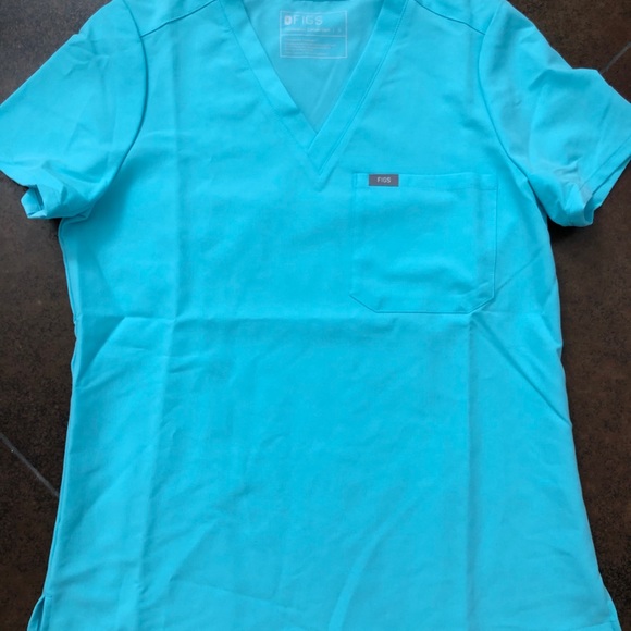 FIGS Scrub Set- Neon Blue - Picture 4 of 5